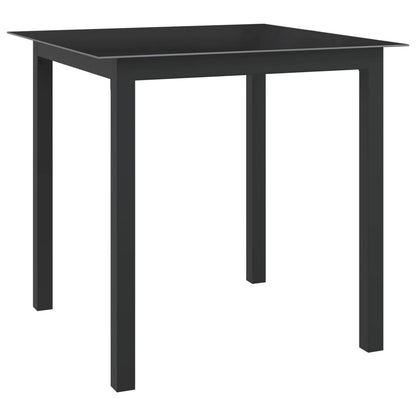 Set Mobili da Pranzo per Giardino 5 pz in Alluminio Antracite