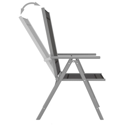 Set per Divani da Giardino 9 pz Nero e Argento