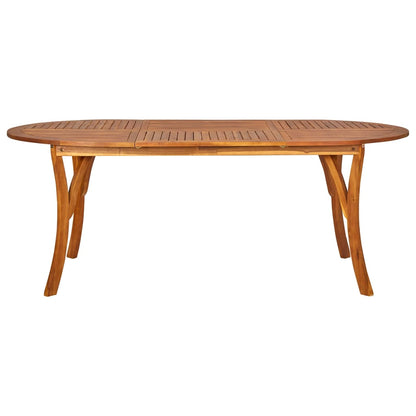 Set Mobili da Pranzo per Giardino 7 pz Marrone