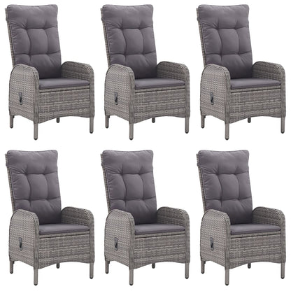 Set da Pranzo da Giardino 7 pz Grigio