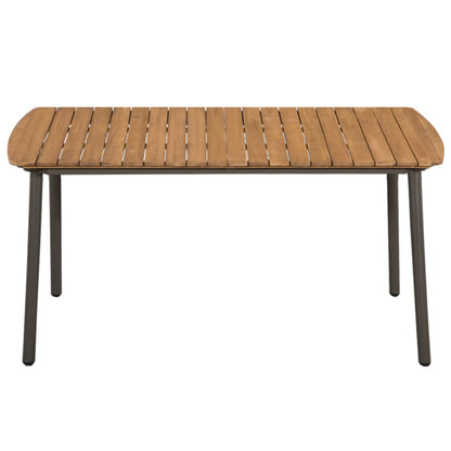 Set Mobili da Pranzo Giardino 7 pz in Polyrattan Marrone