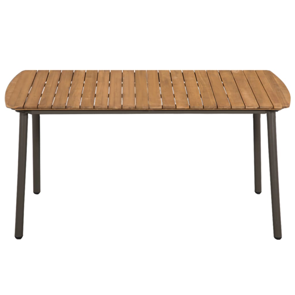 Set Mobili da Pranzo da Giardino 7 pz in Polyrattan Antracite