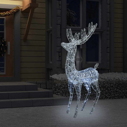 Renne di Natale XXL in Acrilico 250 LED 180cm Bianco Freddo