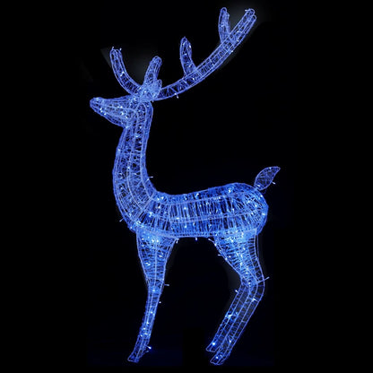 Renna di Natale XXL in Acrilico 250 LED 180 cm Blu