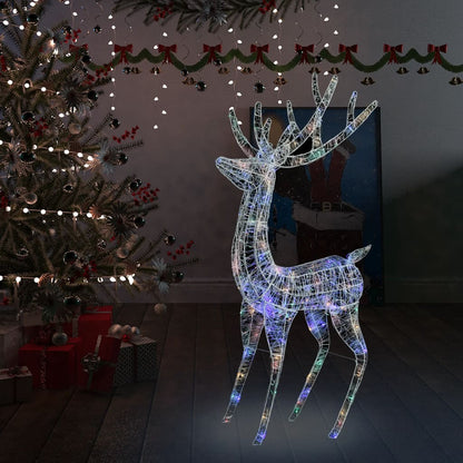 Renne di Natale XXL in Acrilico 250 LED 180 cm Colorata