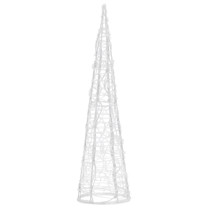 Piramide Decorativa Cono di Luce LED Acrilico Blu 60 cm