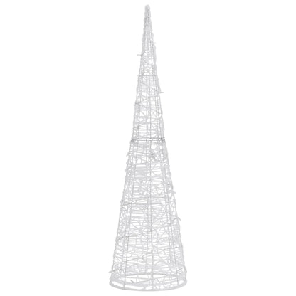 Piramide Decorativa Cono di Luce LED Acrilico Blu 90 cm