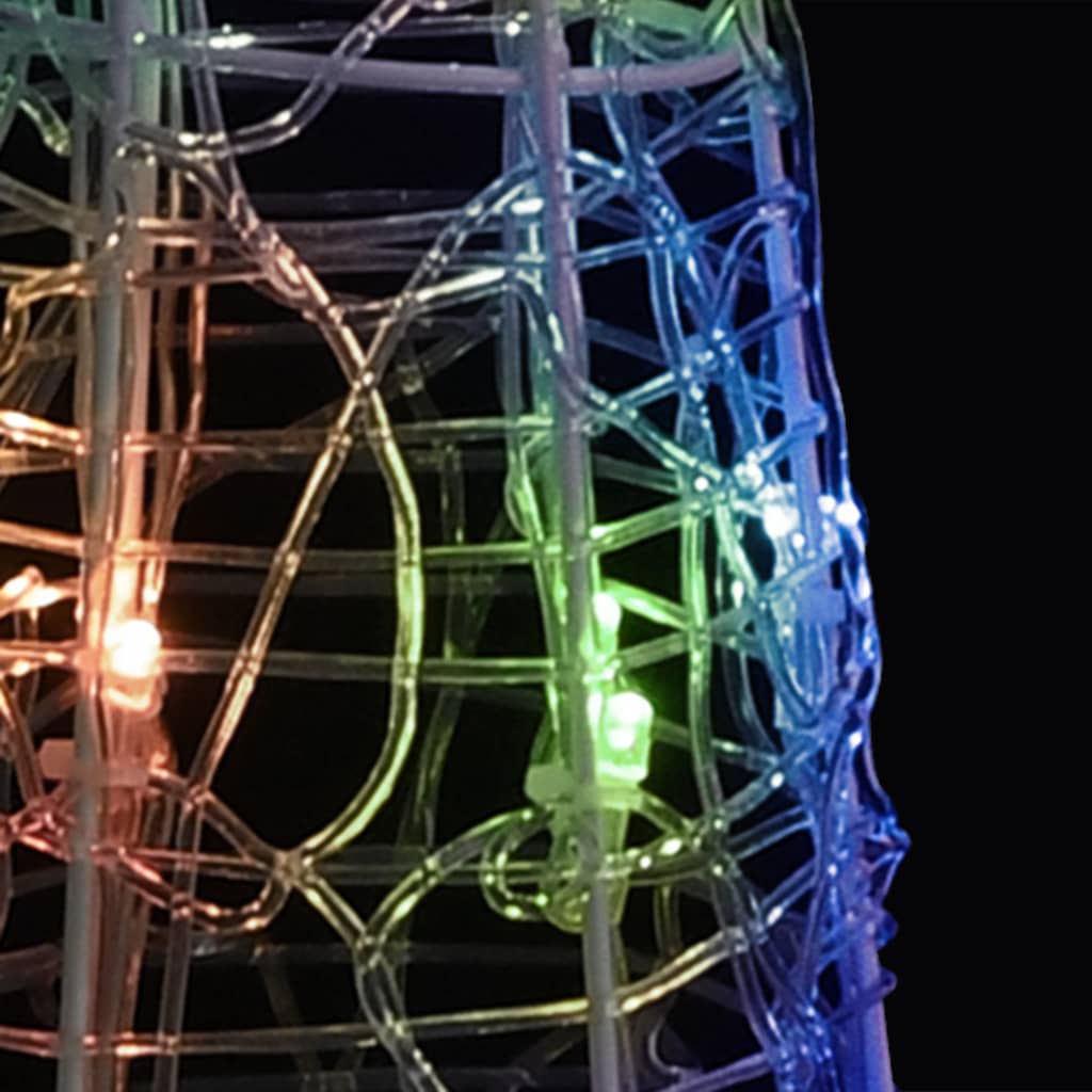 Piramide Decorativa Cono di Luce LED Acrilico Colorato 120 cm