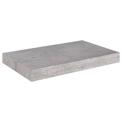 Scaffali a Parete 2 pz Grigio Cemento 40x23x3,8 cm in MDF