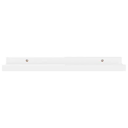 Mensole da Parete 2 pz Bianco Lucido 40x9x3 cm