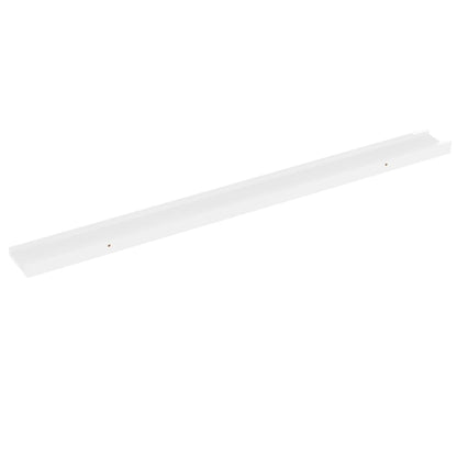 Mensole da Parete 2 pz Bianco Lucido 100x9x3 cm
