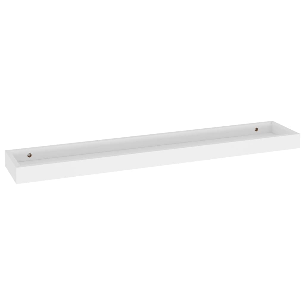 Mensole Loggia 4 pz Bianche 80x15x4 cm in MDF