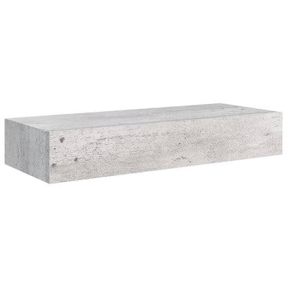 Scaffali con Cassetti 2 pz Grigio Cemento 60x23,5x10 cm in MDF