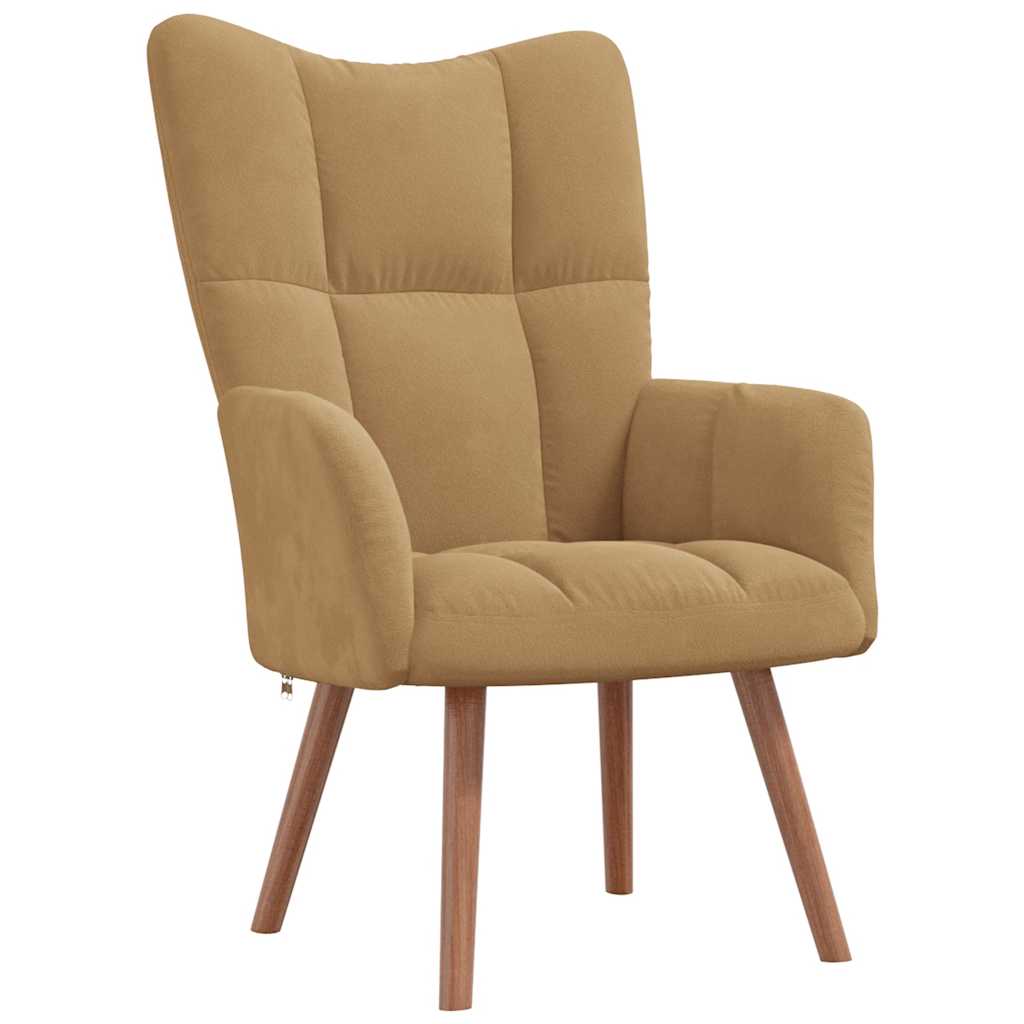 Sedia Relax Marrone in Velluto