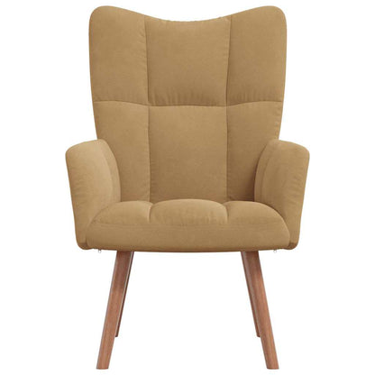 Sedia Relax Marrone in Velluto
