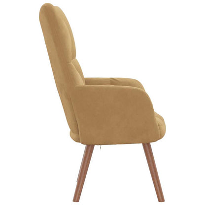Sedia Relax Marrone in Velluto