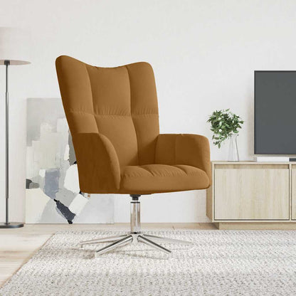 Sedia Relax Marrone in Velluto