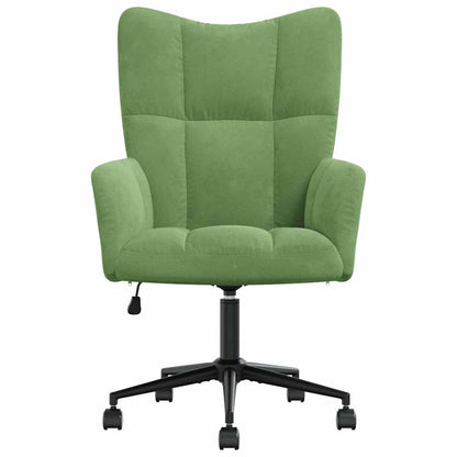 Sedia Relax Verde Chiaro in Velluto