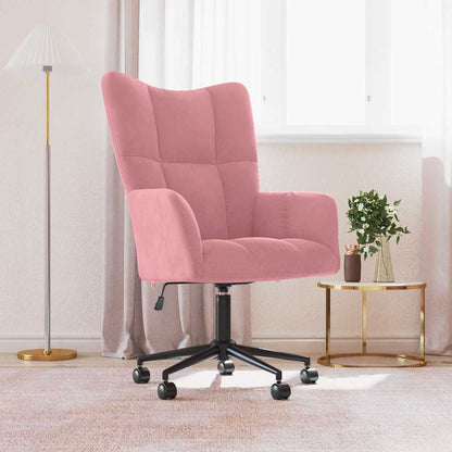 Sedia Relax Rosa in Velluto