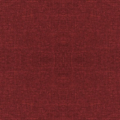 Poggiapiedi con Gambe in Legno Rosso Vino in Tessuto
