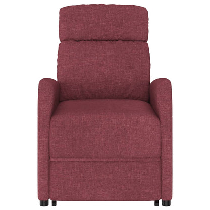 Poltrona Alzapersona Rosso Vino Tessuto