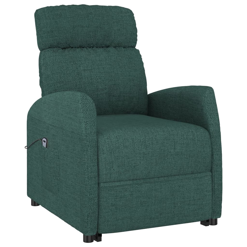 Poltrona Alzapersona Verde Scuro Tessuto