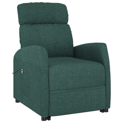 Poltrona Alzapersona Verde Scuro Tessuto