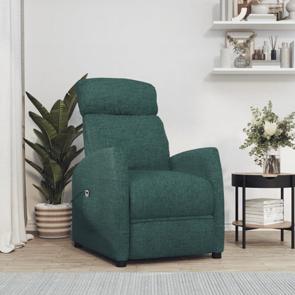 Poltrona Alzapersona Verde Scuro Tessuto