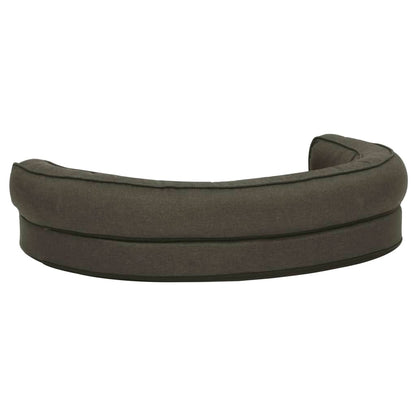 Materasso Ergonomico per Cani 75x53 cm Pile Lino Grigio Scuro