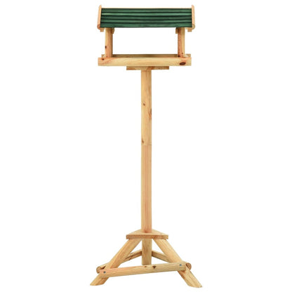 Mangiatoia Uccelli con Supporto 37x28x100 cm in Legno Abete