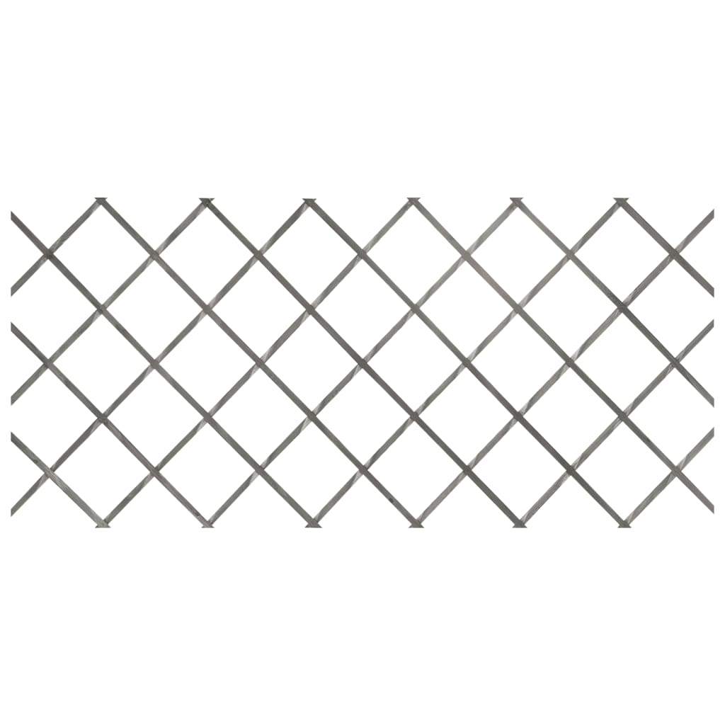 Recinzione a Traliccio 5 pz in Massello Abete Grigio 180x80 cm
