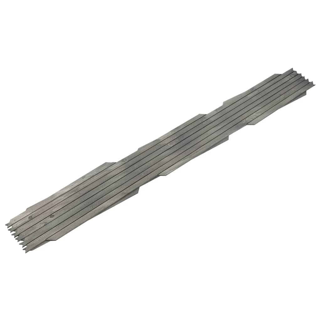 Recinzione a Traliccio 5 pz in Massello Abete Grigio 180x80 cm