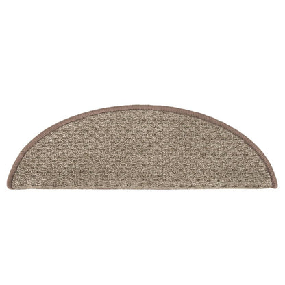 Tappetini per Scale 15 pz Marroni 65x21x4 cm