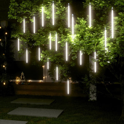 Luci Meteoriche 20pz 30cm Bianco Freddo 480 LED Interni Esterni