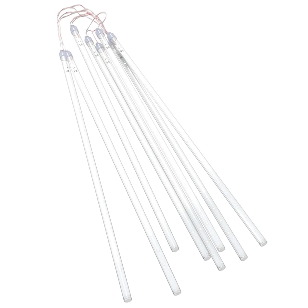 Luci Meteoriche 8 pz 50cm Blu 288 LED Interni Esterni