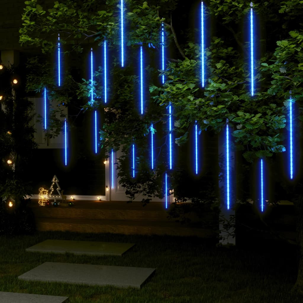Luci Meteoriche 20 pz 50cm Blu 720 LED Interni Esterni