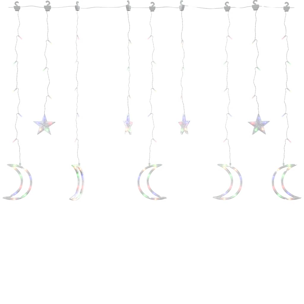 Luci Fatate Stella e Luna con Telecomando 345 LED Colorate