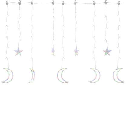 Luci Fatate Stella e Luna con Telecomando 345 LED Colorate