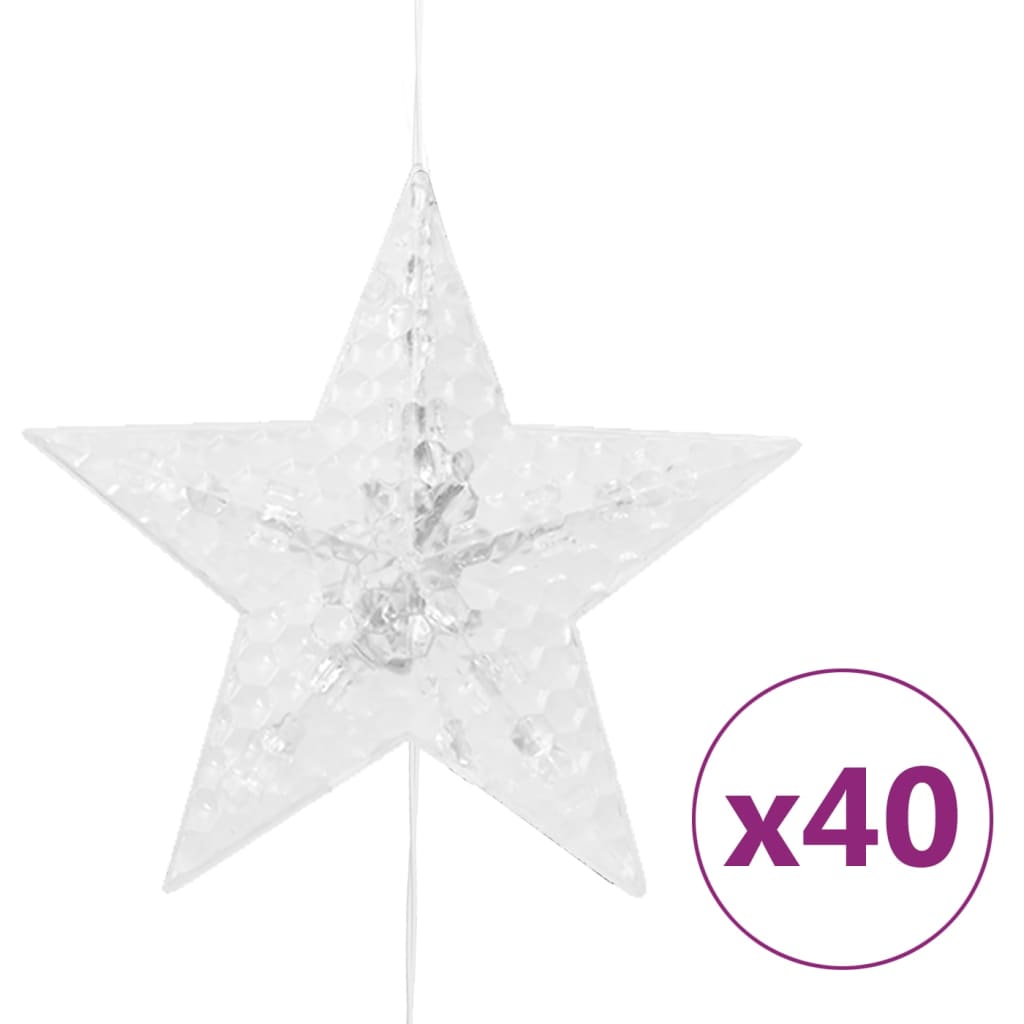Luci Fatate a Stella a LED 200 LED Blu 8 Funzioni