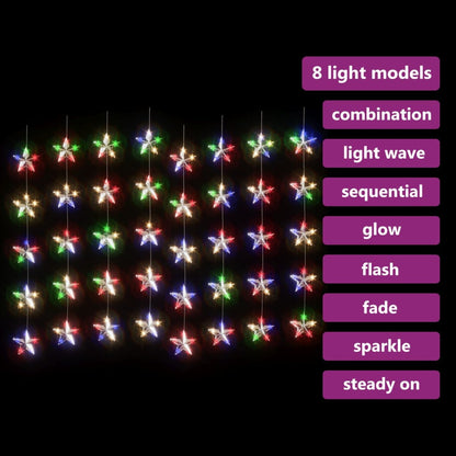 Luci Fatate a Stella a LED 200 LED Colorati 8 Funzioni