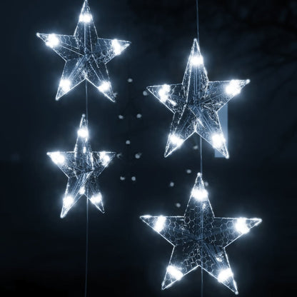 Luci Fatate a Stella a LED 500 LED Bianco Freddo 8 Funzioni