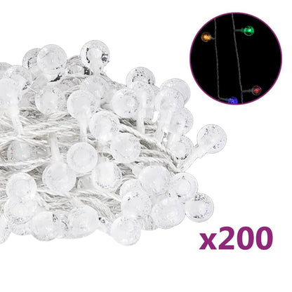 Filo di Luci Sferiche 20m 200 LED Colorati 8 Funzioni