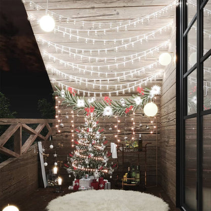 Filo di Luci Sferiche 40 m 400 LED Bianco Freddo 8 Funzioni