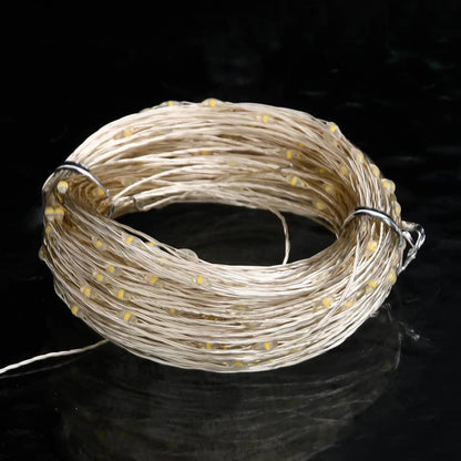 Micro Luci Fatate Sferiche 40m 400 LED Bianco Caldo 8 Funzioni