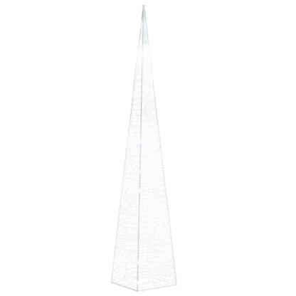 Cono di Luce LED Acrilico Decorativo Bianco Freddo 60 cm