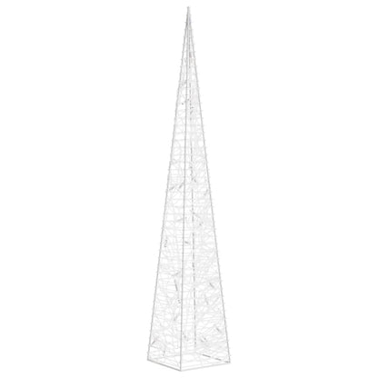 Cono di Luce LED Acrilico Decorativo Bianco Freddo 60 cm