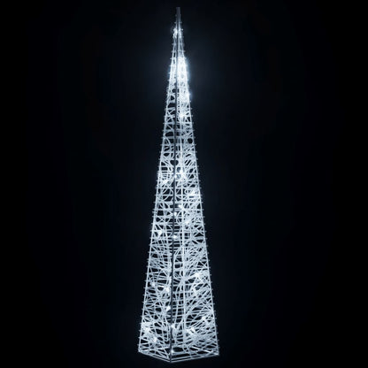 Cono di Luce LED Acrilico Decorativo Bianco Freddo 60 cm