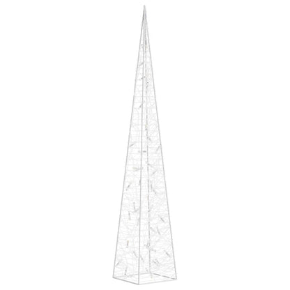 Cono di Luce LED Decorativo Acrilico Bianco Caldo 90 cm
