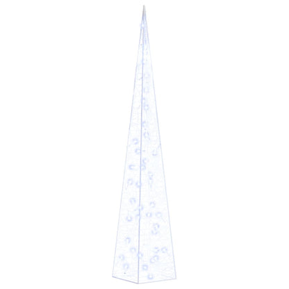 Cono di Luce LED Decorativo Acrilico Blu 90 cm