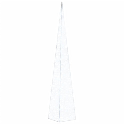 Cono Luce LED Decorativo Acrilico Bianco Freddo 120 cm